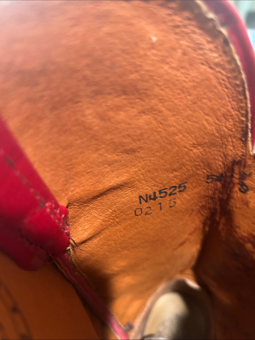 EUC Lucchese 1885 Red Leather Western Cowgirl Cowboy Boots 9B NFR rockabilly - Picture 11 of 12